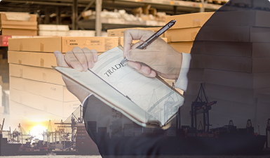 貨物到港，海關方形